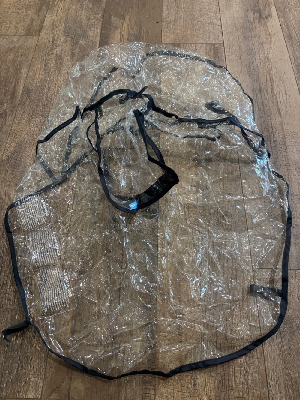 Uppa baby carseatClear Transparent Rain Cover with Black Trim